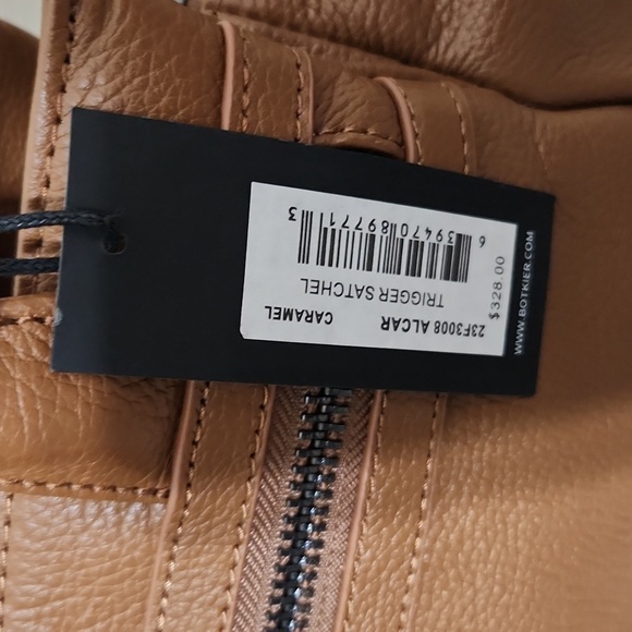 NWT Botkier Trigger Leather Satchel, Caramel. - Picture 12 of 12